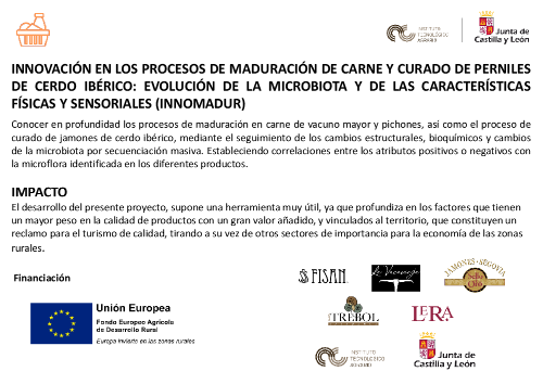INNOVACIÓN EN LOS PROCESOS DE MADURACIÓN DE CARNE Y CURADO DE PERNILES DE CERDO IBÉRICO: EVOLUCIÓN DE LA MICROBIOTA Y DE LAS CARACTERÍSTICAS FÍSICAS Y SENSORIALES (INNOMADUR)